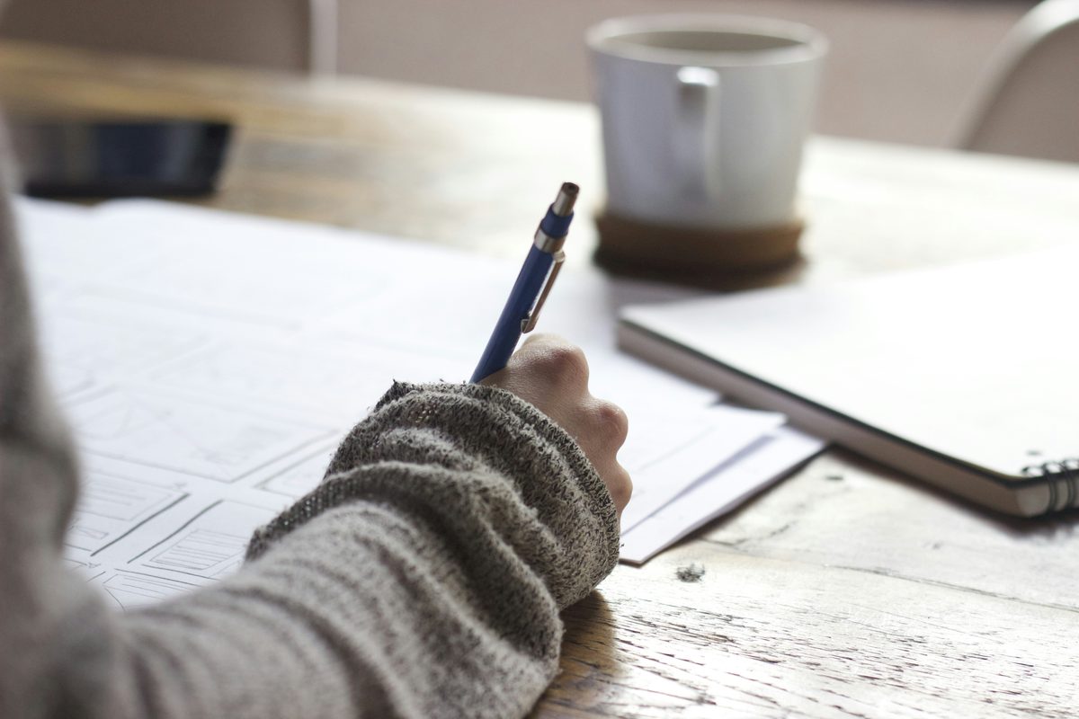 applying for a loan and reviewing paperwork