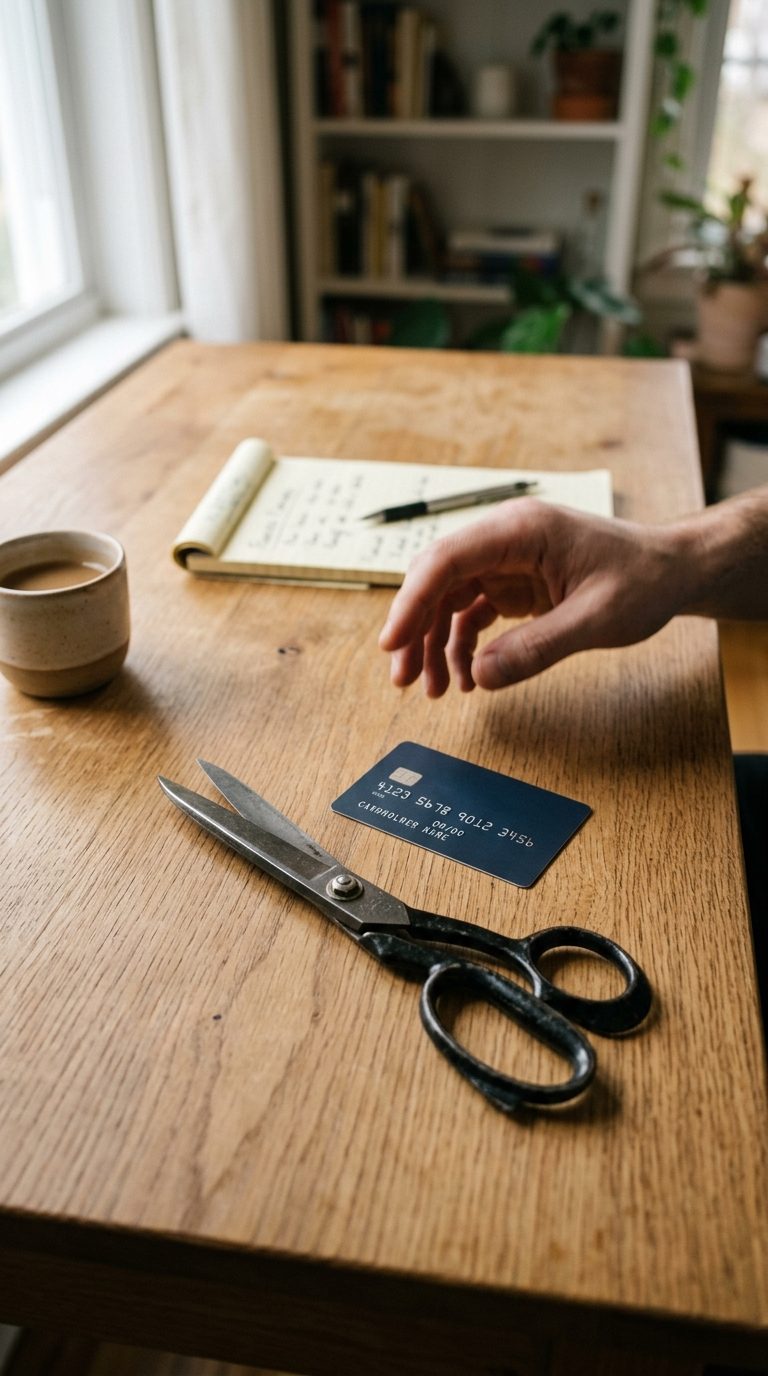 should you close credit cards after paying off - scissors and a credit card